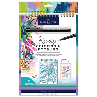 Reverse Coloring & Doodling Book - Brights Edition - Saltire Games