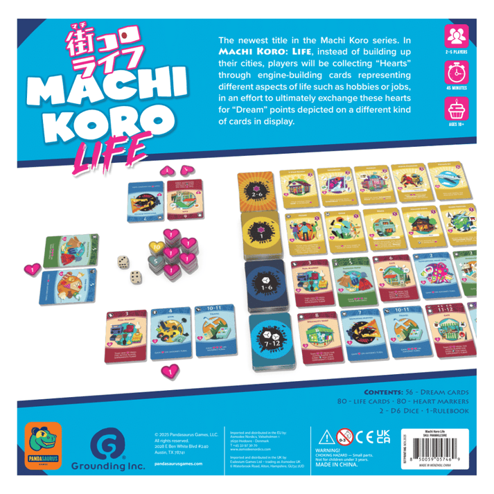Board Games Pandasaurus Games Machi Koro Life