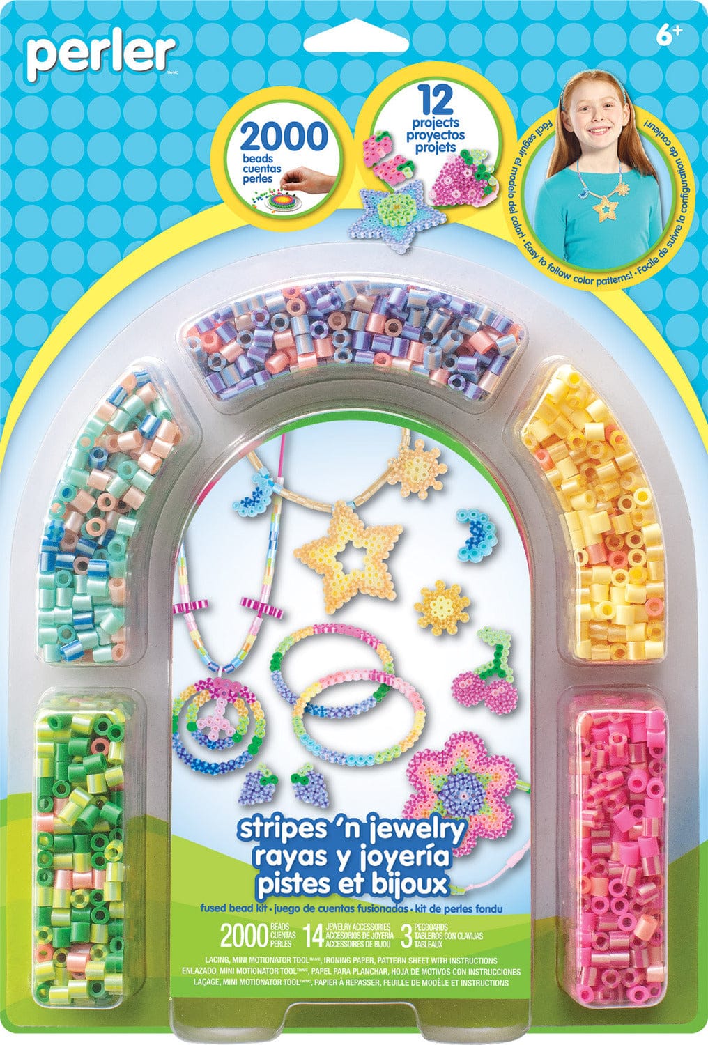 Stripes 'n Jewelry Fused Bead Kit - Saltire Games