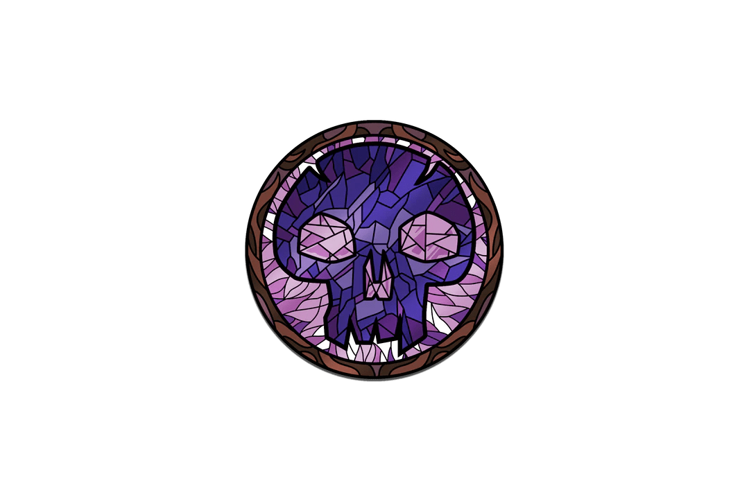 Limited Edition Stained Glass Swamp AR Pin - Saltire Games