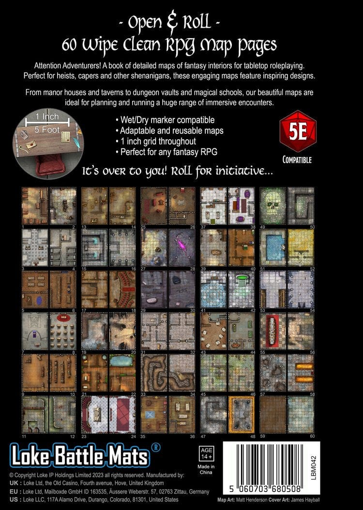 Big Book of Battle Mats: Rooms, Vaults, & Chambers - Saltire Games
