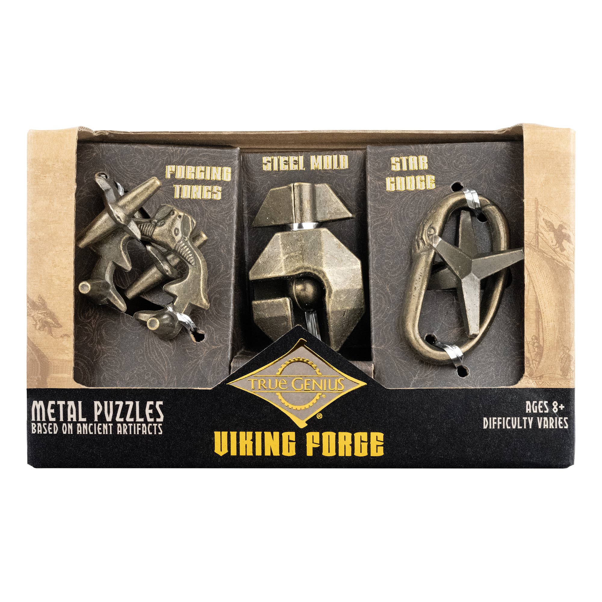 True Genius Viking Forge - 3pc Puzzle Set - Saltire Games