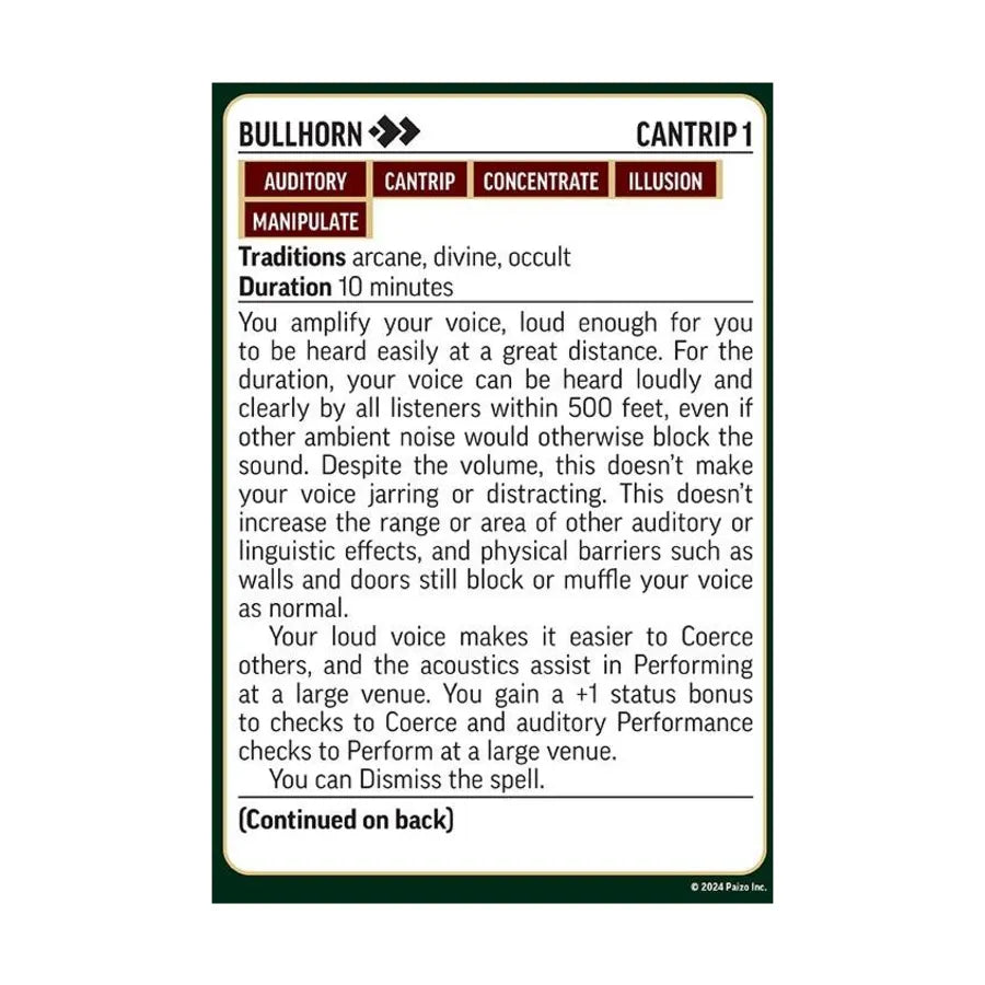 Pathfinder Arcane Spell Cards (Remastered) (P2)