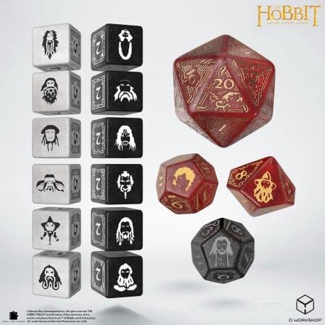 Dice Q Workshop Ember Hearth The Hobbit TCG Dice Set