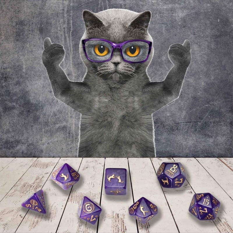CATS Dice Set: Purrito - Saltire Games