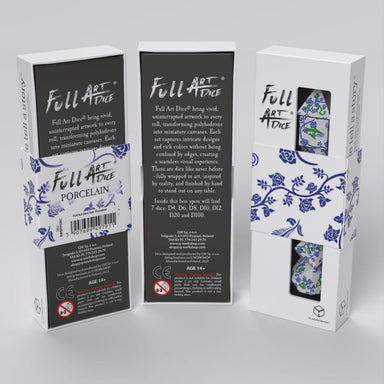 Full Art Dice® Set: Porcelain - Saltire Games