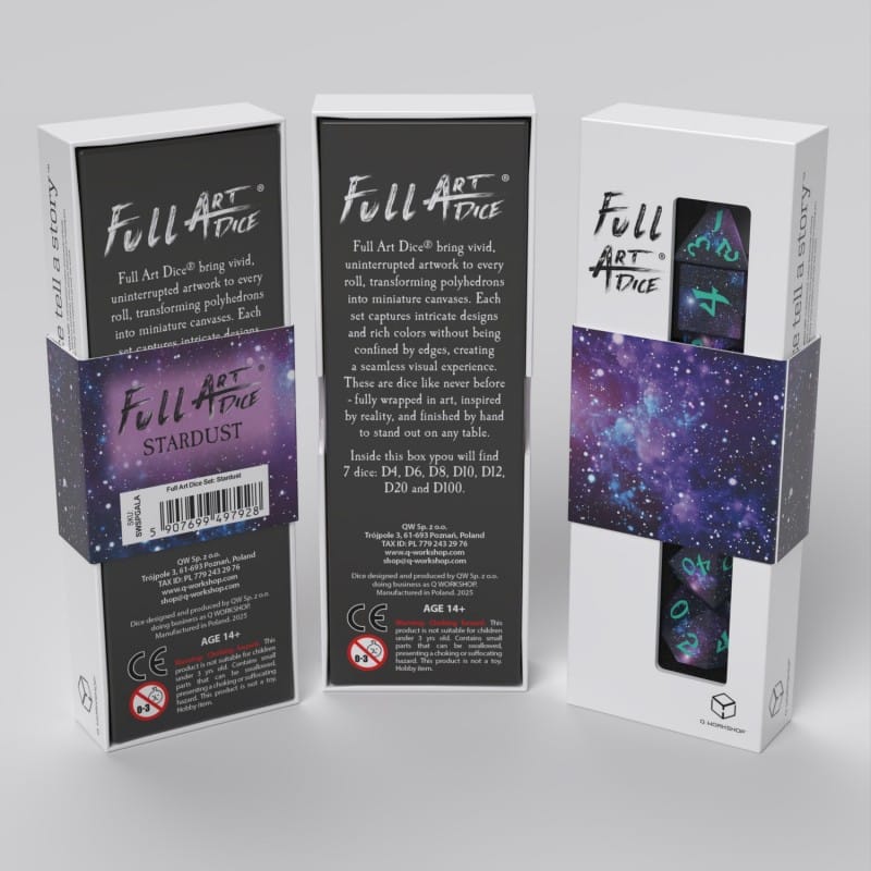 Full Art Dice® Set: Stardust - Saltire Games