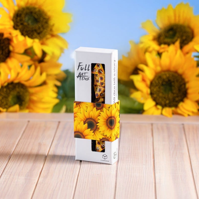 Full Art Dice® Set: Sunflower - Saltire Games