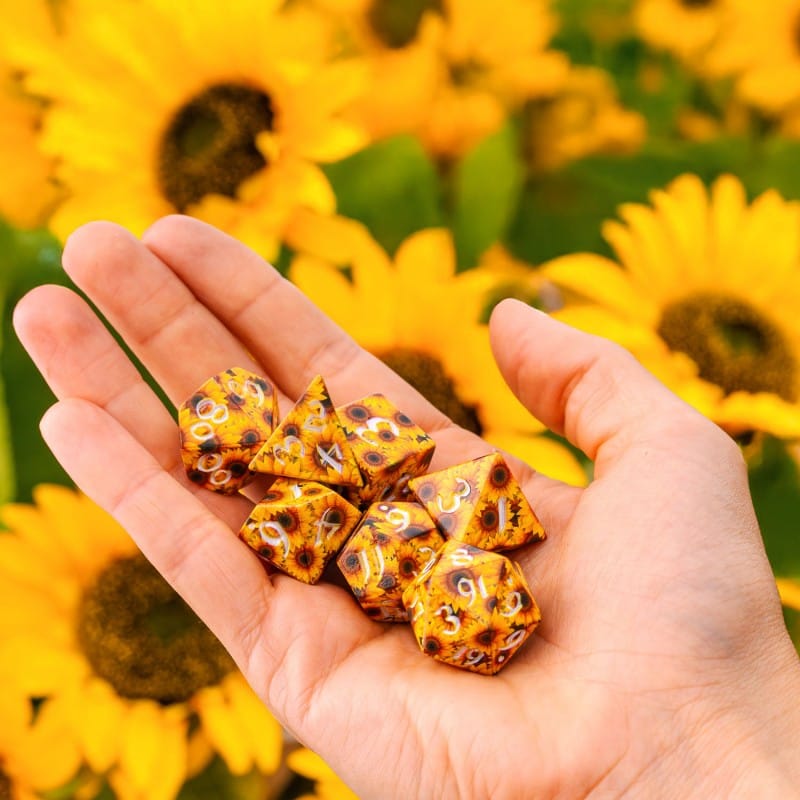 Full Art Dice® Set: Sunflower - Saltire Games