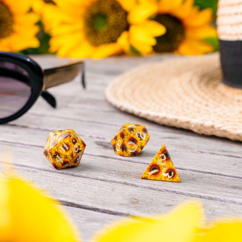 Full Art Dice® Set: Sunflower - Saltire Games