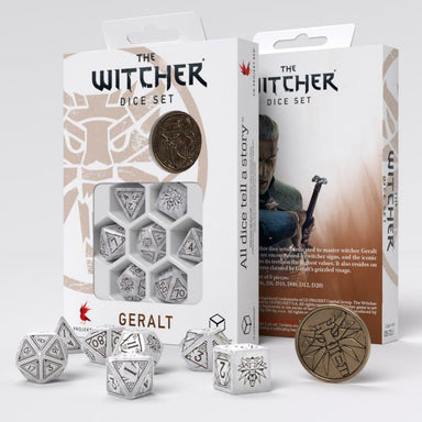 The Witcher Dice Set: Geralt - The White Wolf - Saltire Games