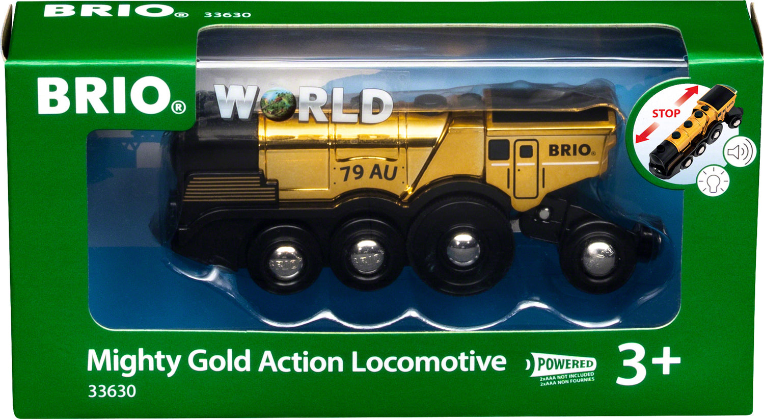 BRIO Mighty Golden Action Locomotive - Saltire Games