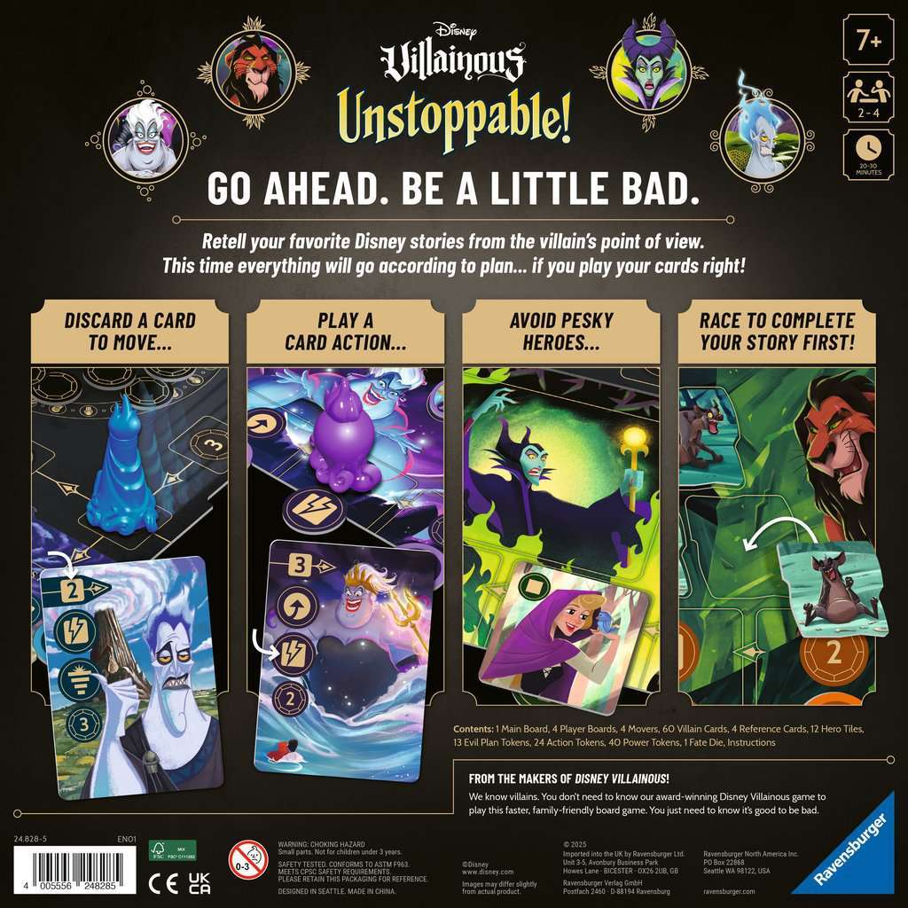 Board Game Ravensburger Disney Villainous Unstoppable!