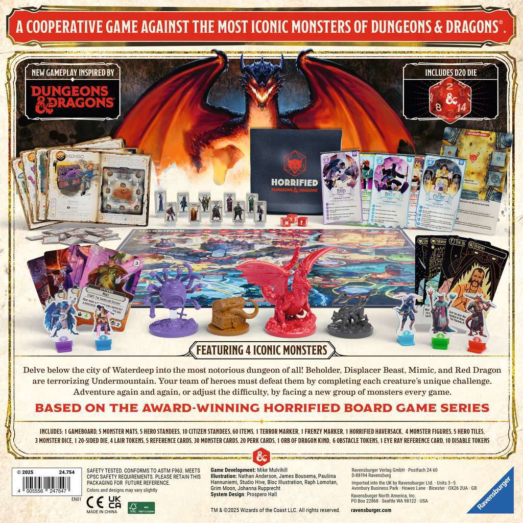 Board Game Ravensburger Horrified: Dungeons & Dragons