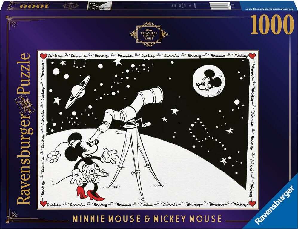 Disney Vault: Minnie Mouse & Mickey Mouse (1000 pc Puzzle) - Saltire Games