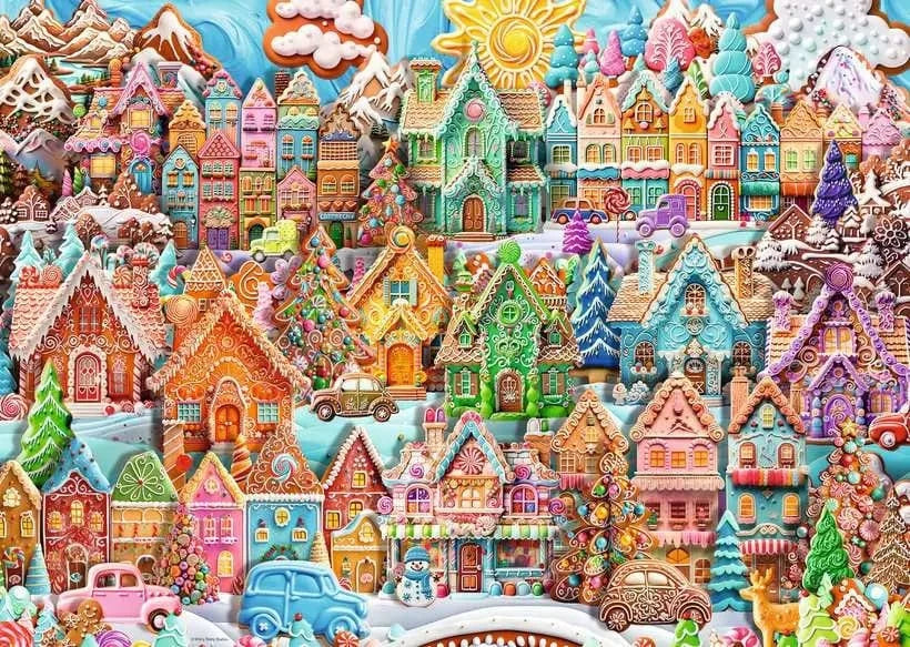 Christmas Cookie Village - 1000 Pieces Puzzle - Saltire Games