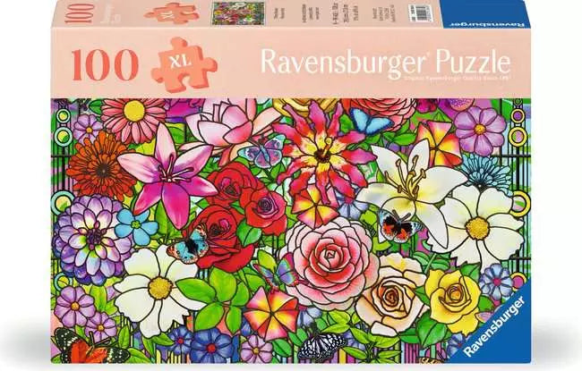 Puzzles Ravensburger Adult puzzle 100 pieces - Tiffany Flowers