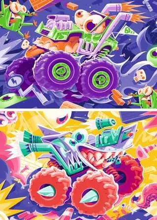 Puzzles Ravensburger Children's puzzle 2x24 pieces - Monster Trucks