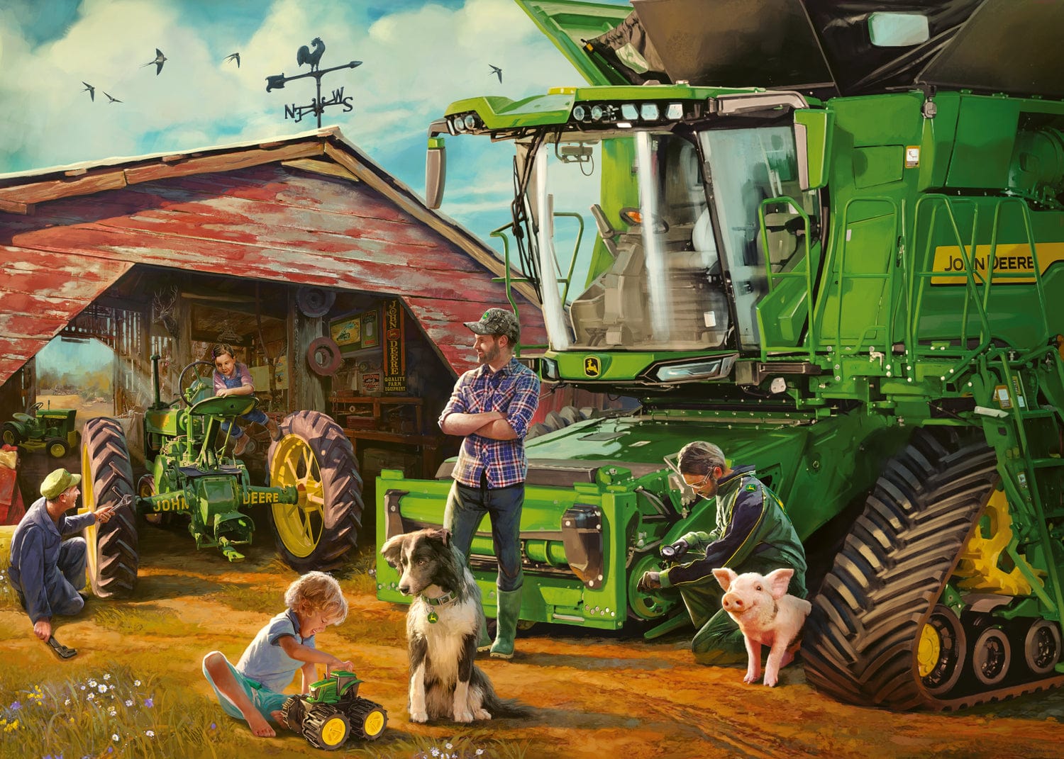 John Deere Then Now - Saltire Games