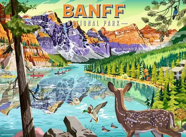 Puzzles Ravensburger National Park Series — Banff National Park (Canada) — 500-piece