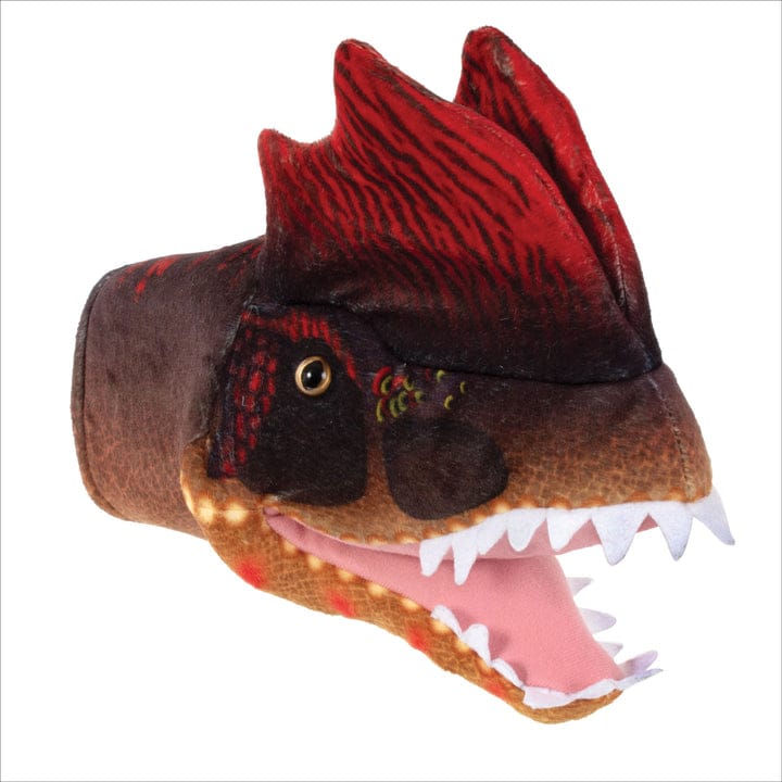 Toys - Plush - Puppets Real Planet Brown Dilophosaurus Hand Puppet