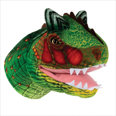 Toys - Plush - Puppets Real Planet Green Carnotaurus Hand Puppet
