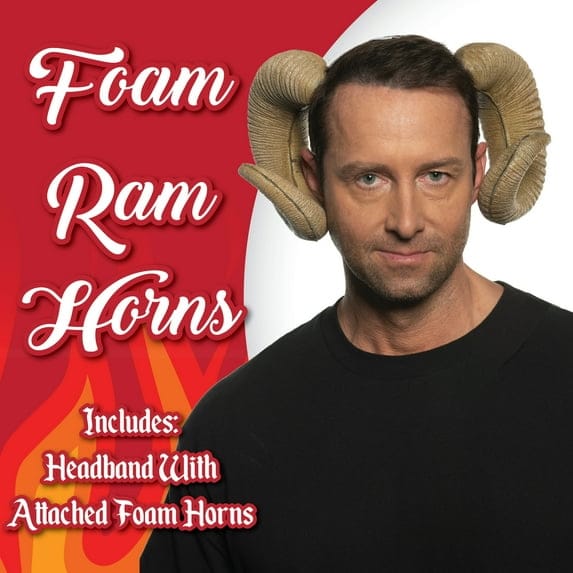 Toys - Pretend Play - Dress Up Real Planet UNDERWRAPS Beige Foam Ram Horns