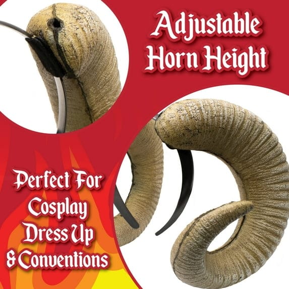 Toys - Pretend Play - Dress Up Real Planet UNDERWRAPS Beige Foam Ram Horns
