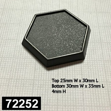 1 Inch Hex Gaming Bases (20) - Saltire Games