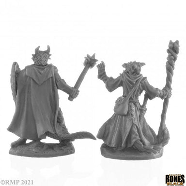 Dragonfolk Wizard and Cleric - Saltire Games