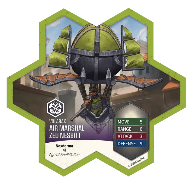Heroscape: Air Marshal Zed Nesbitt Army Expansion - Saltire Games