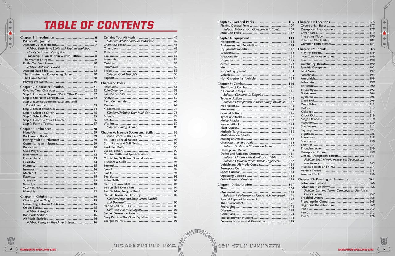 Transformers Roleplaying Game Core Rulebook - Saltire Games