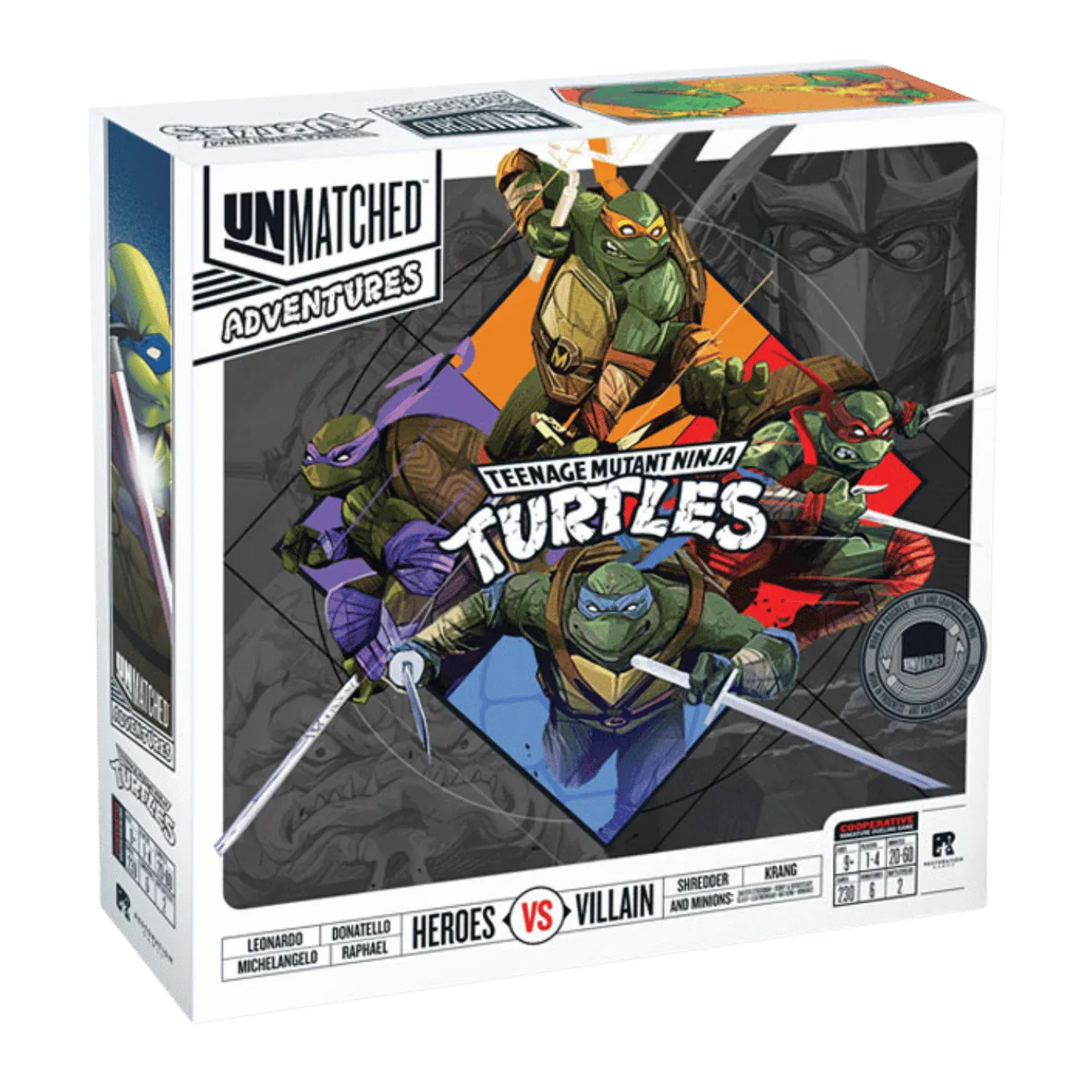 Board Game Restoration Games Unmatched Adventures TMNT