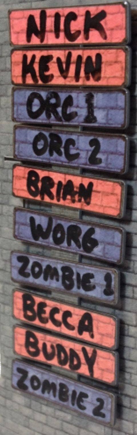 Dry-Erase Magnetic Turn Tracker - Saltire Games