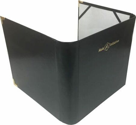 Three-panel faux leather DM screen / accessories folder - Saltire Games