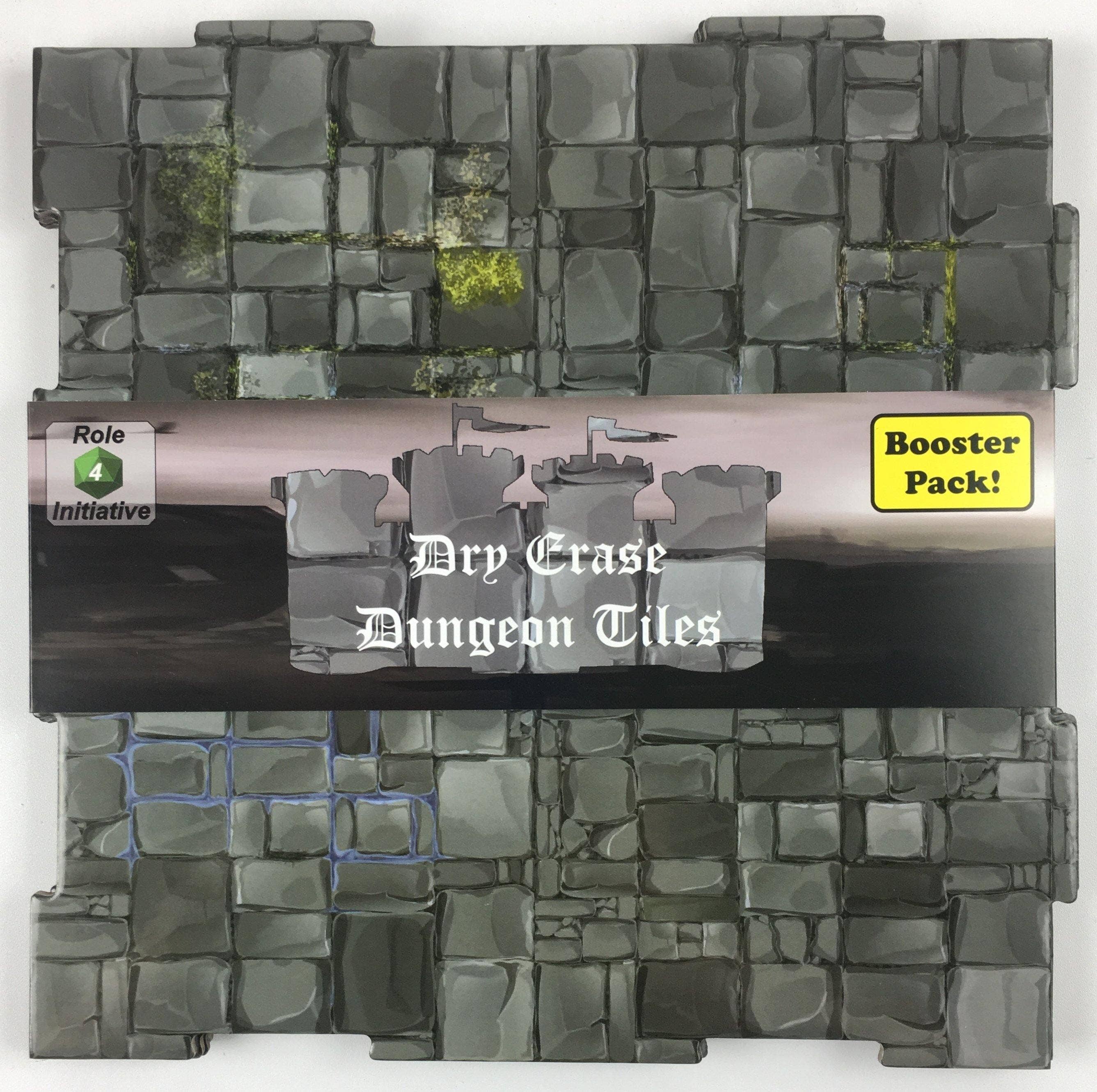 Dry Erase Dungeon Tiles, various colors, shapes, and sizes - Saltire Games