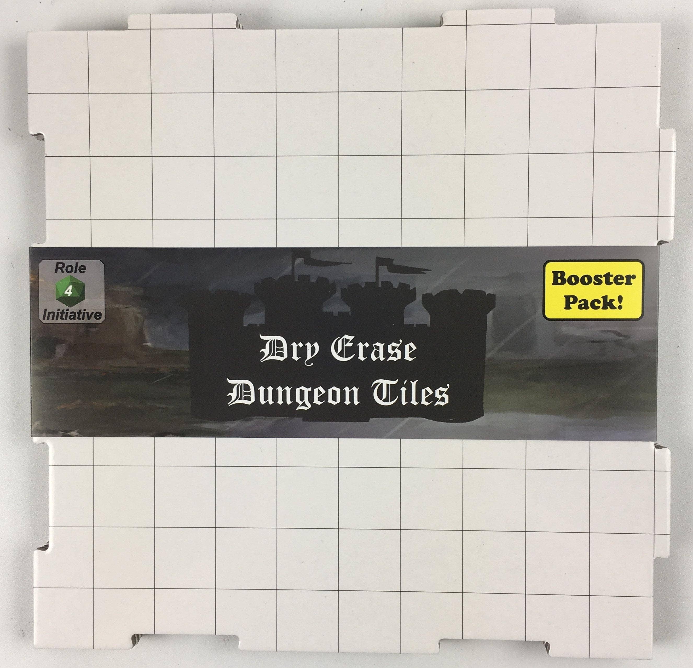 Dry Erase Dungeon Tiles, various colors, shapes, and sizes - Saltire Games