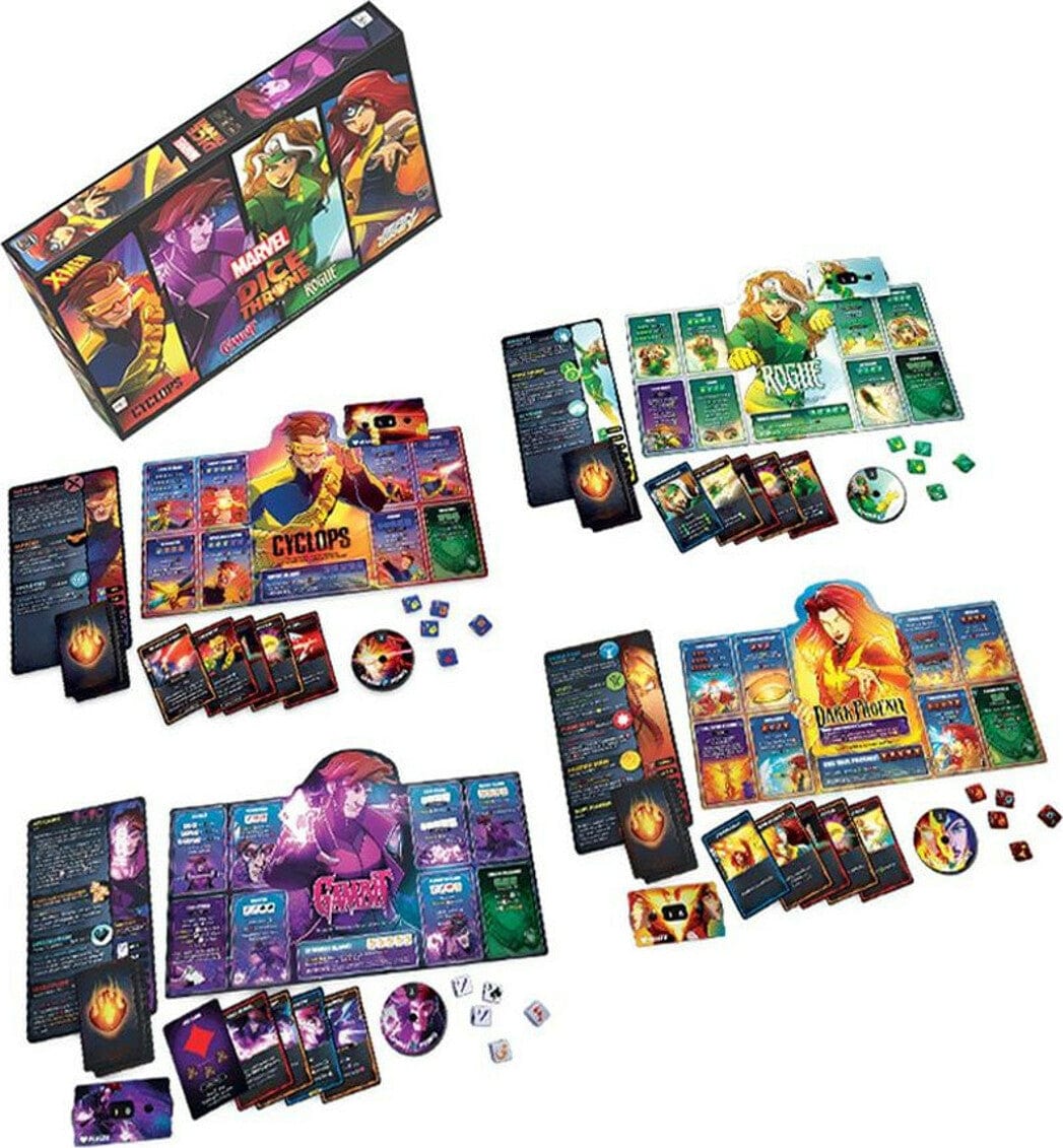 Marvel X-Men Dice Throne Box 2 (Cyclops, Gambit, Rogue, Jean Grey) - Saltire Games