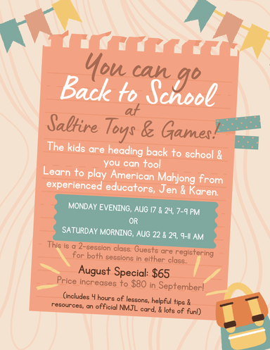 Learn to Play Mahjong with Jen & Karen - Saltire Games