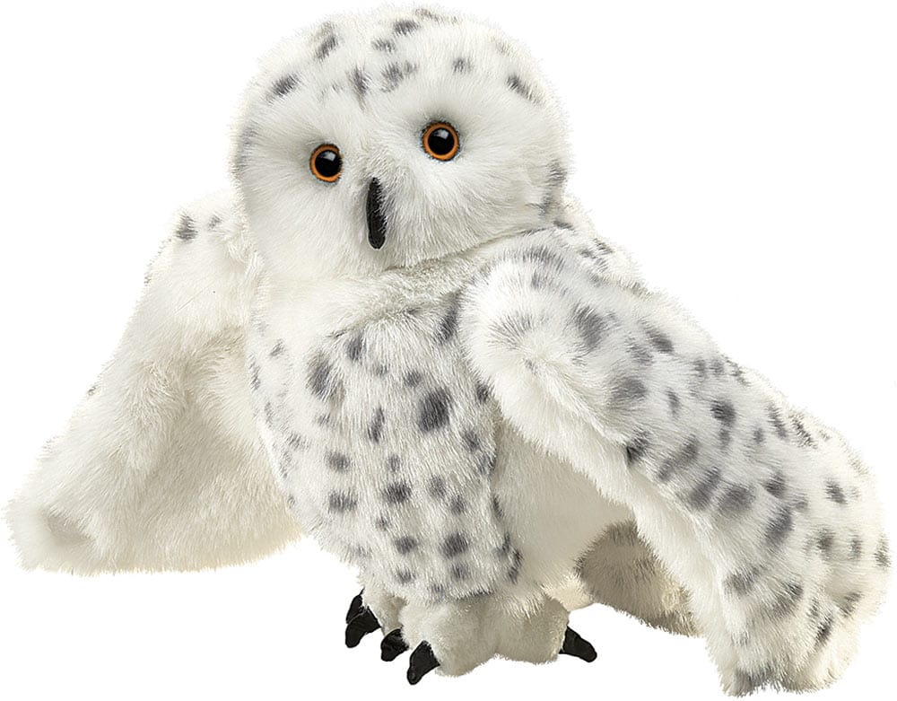 Owl, Snowy Turning Head Puppet - Saltire Games