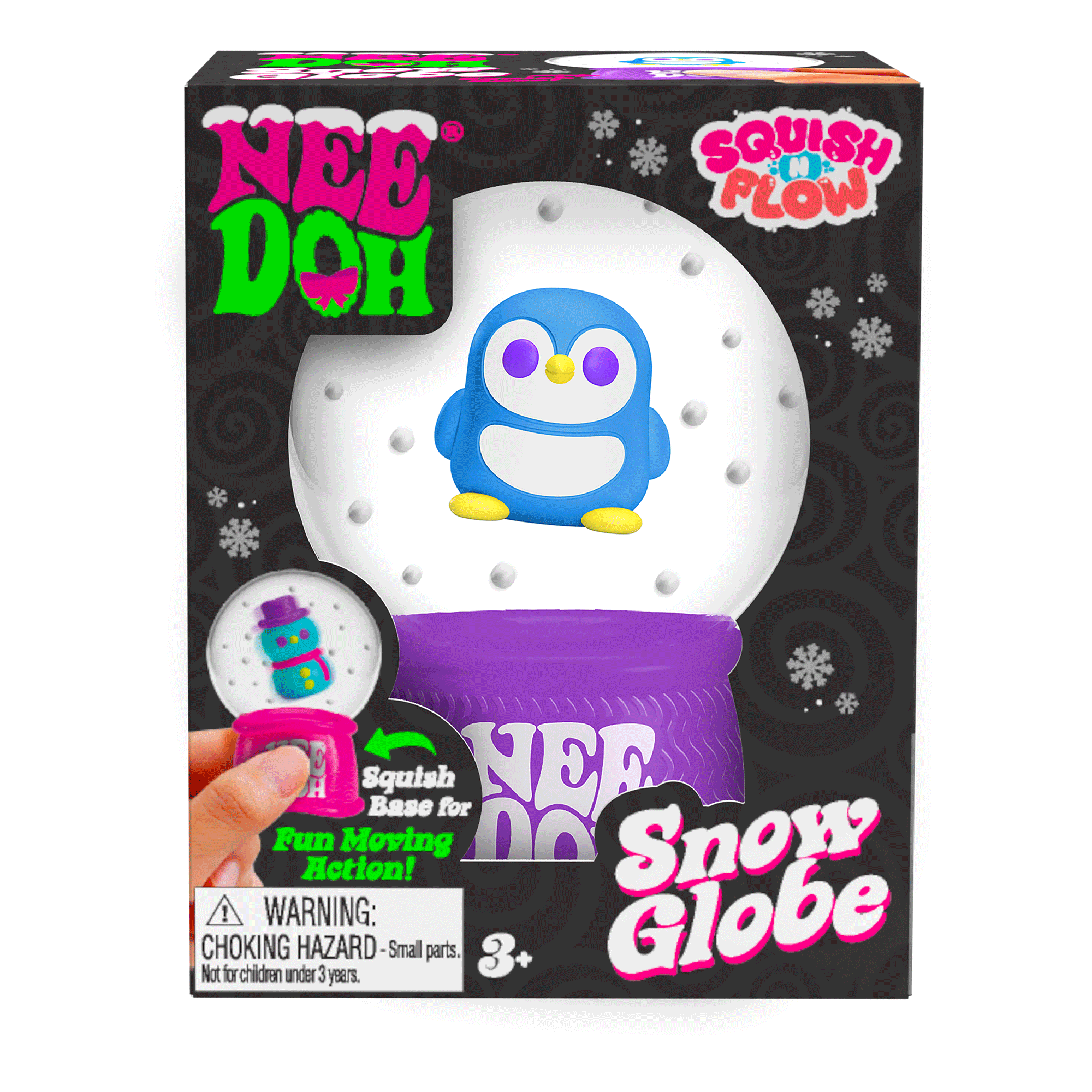 NeeDoh Squish N Flow Snow Globe - Saltire Games