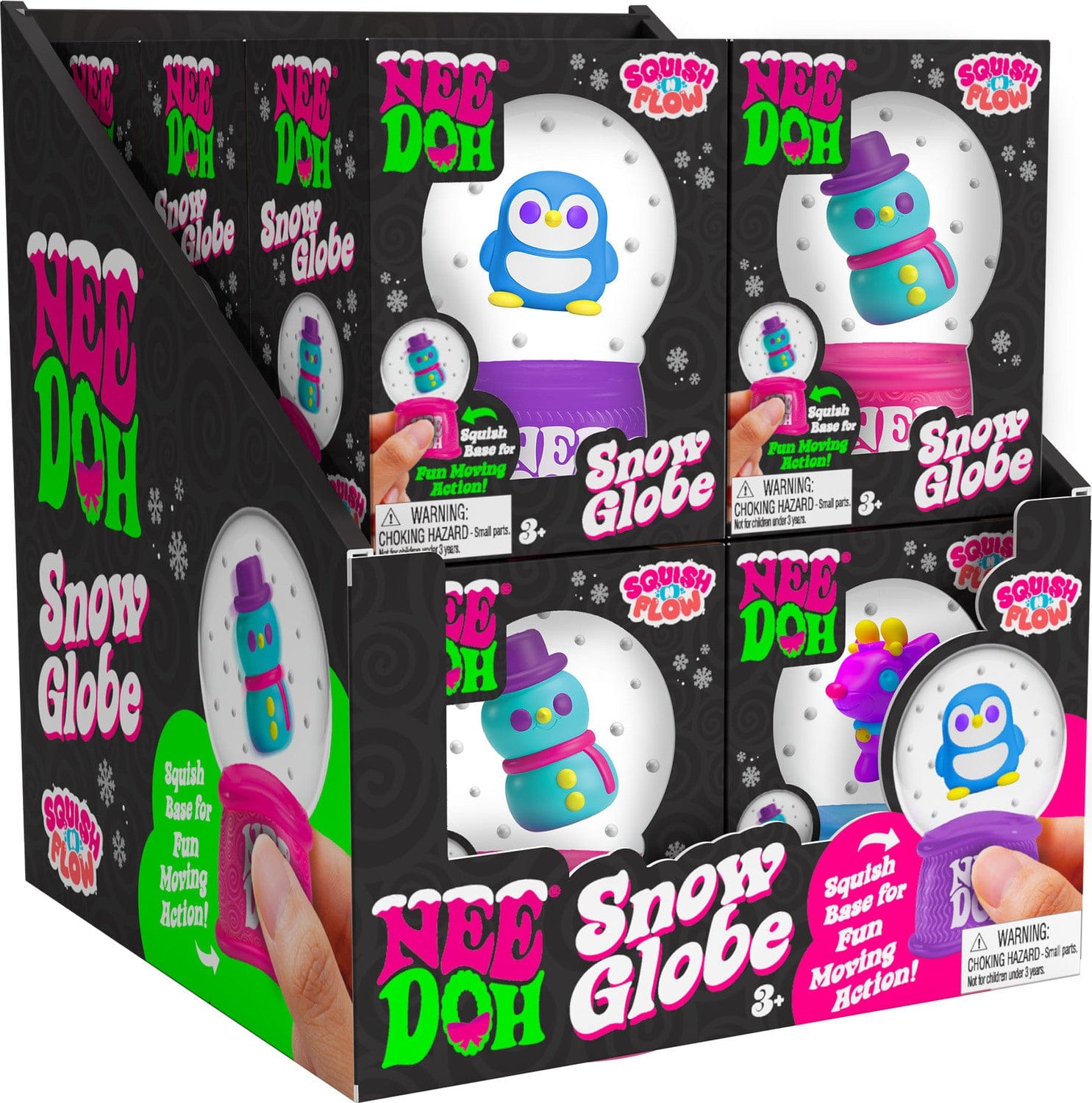 NeeDoh Squish N Flow Snow Globe - Saltire Games