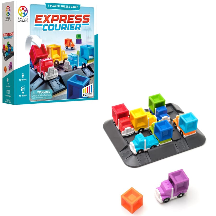 Puzzles Smart Toys and Games Express Courier - Truck Traffic Logic Puzzle Game, Ages 9+
