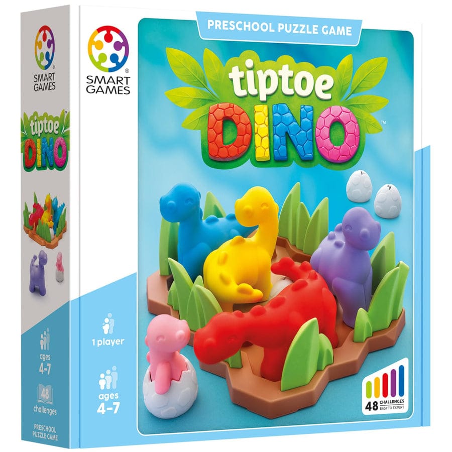 Puzzles Smart Toys and Games Tiptoe Dino - Preschool Dinosaur Logic Puzzle Game, Ages 4+