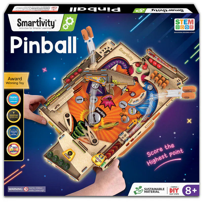 Pinball Machine | Build-It-Yourself STEAM Kit | 8 + Years - Saltire Games
