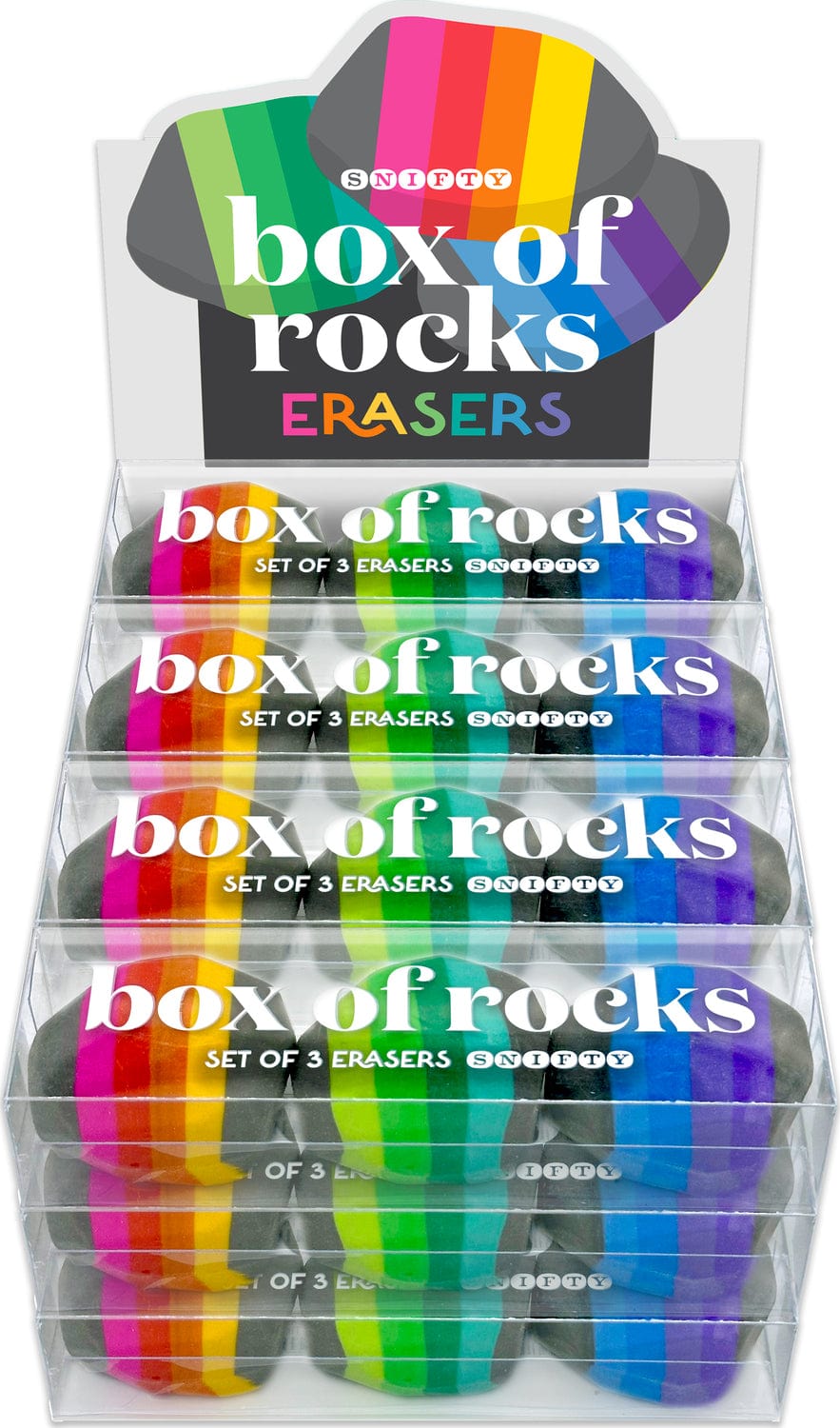 box of rocks eraser set - Saltire Games