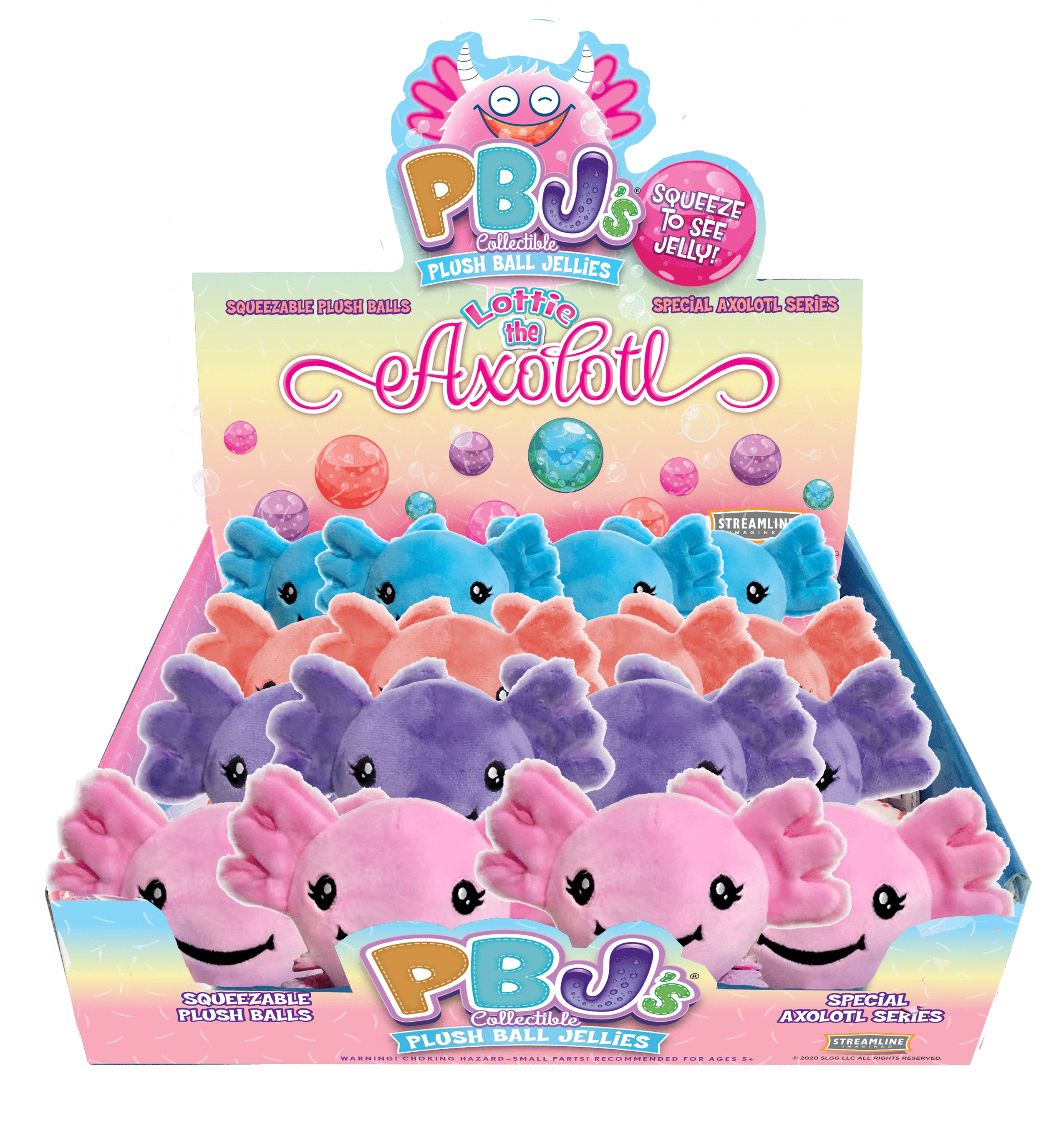 PBJ's Plush Toy - Lottie the Axolotl - Saltire Games