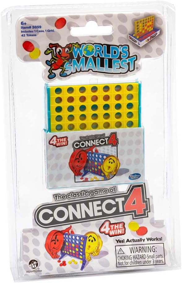 Novelties Super Impulse World's Smallest Connect 4 Board Game