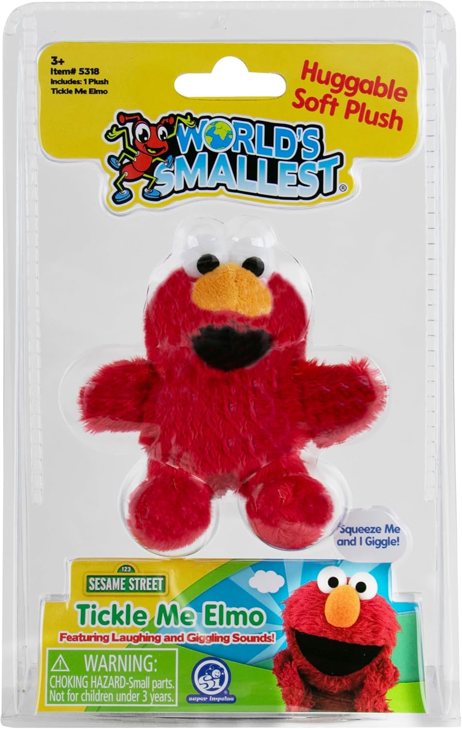 Novelties Super Impulse World Smallest Tickle Me Elmo Plush