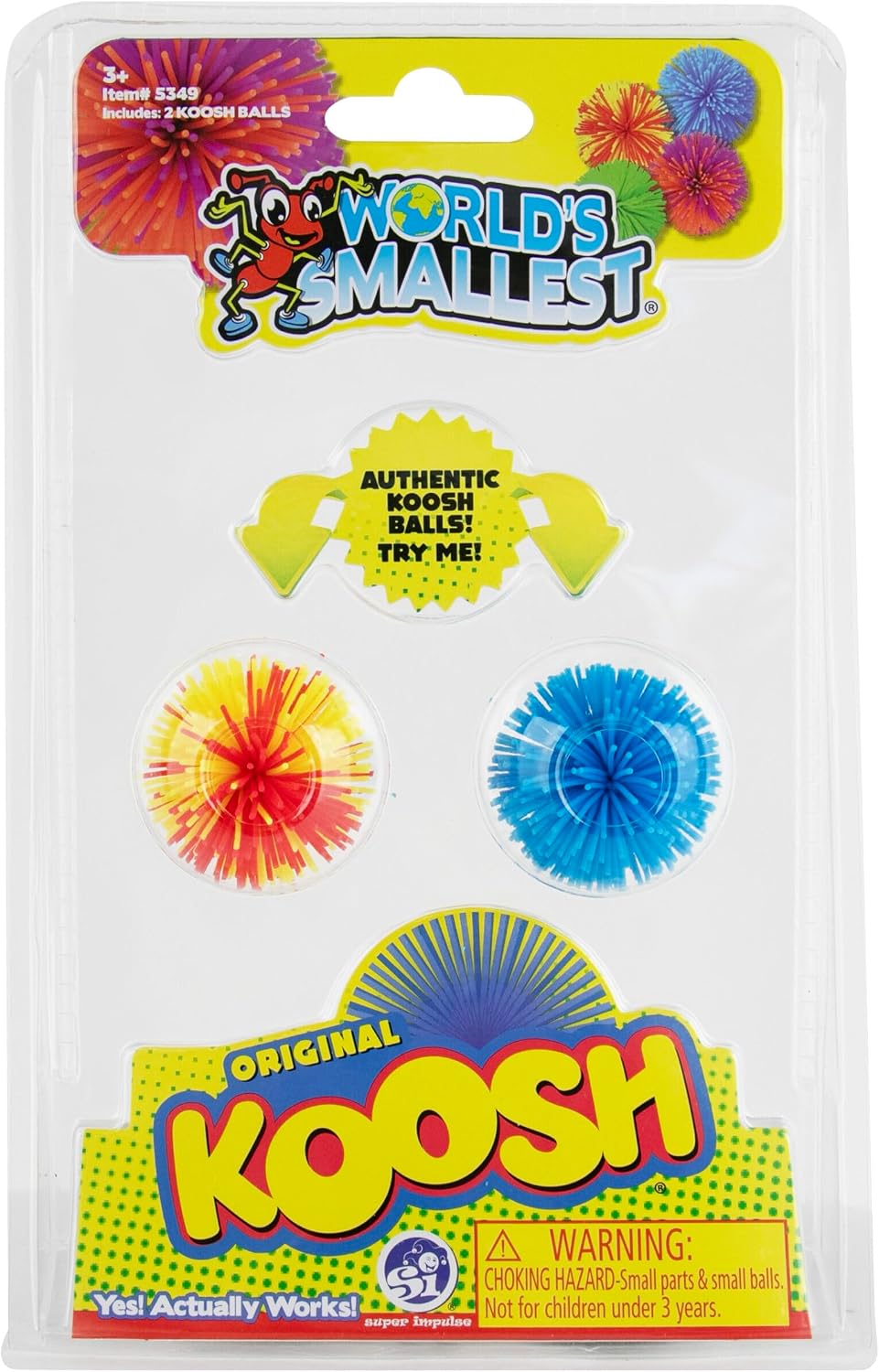 Worlds Smallest Koosh 2 pack Assorted Colors - Saltire Games